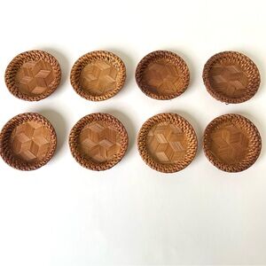 Handwoven Ratan Coasters